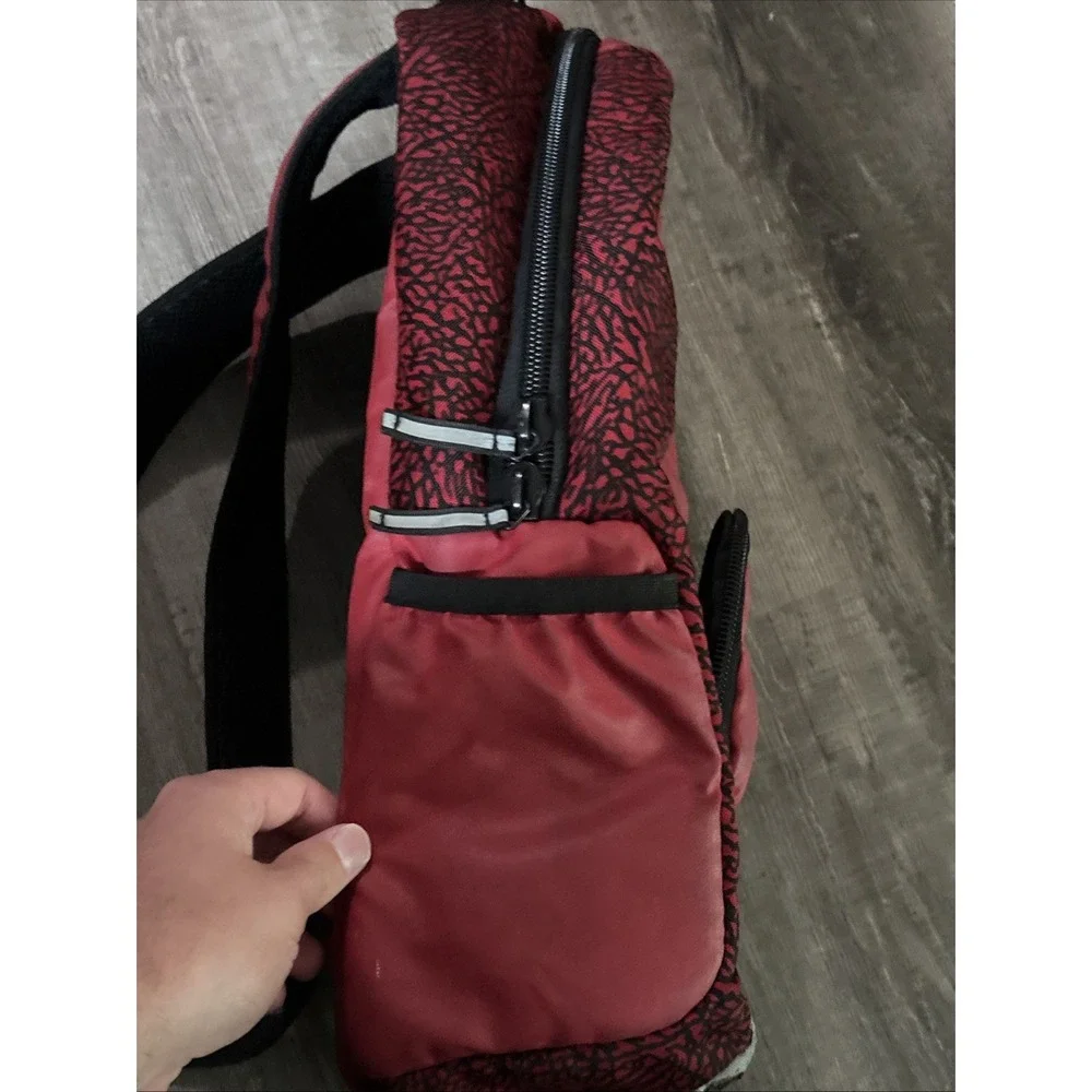 Michael Jordan Red Backpack Worn Stains 18